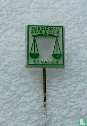 Senator Weegschaal 24/9 - 23/10 [groen]