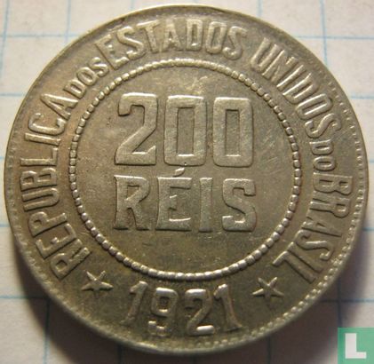 Brésil 200 réis 1921 - Image 1