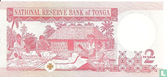 Tonga 2 Pa'anga ND (1995) - Image 2