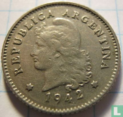 Argentina 10 centavos 1942 (copper-nickel) - Image 1