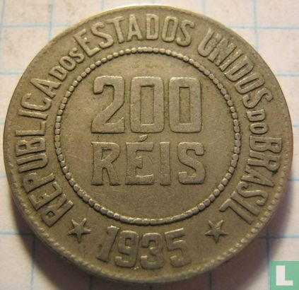 Brazilië 200 réis 1935 - Afbeelding 1