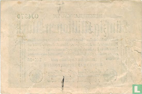 Deutschland 50 Millionen Mark 1923 (S.109 - Ros.108b) - Bild 2