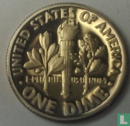 États-Unis 1 dime 1981 (BE - type 2) - Image 2
