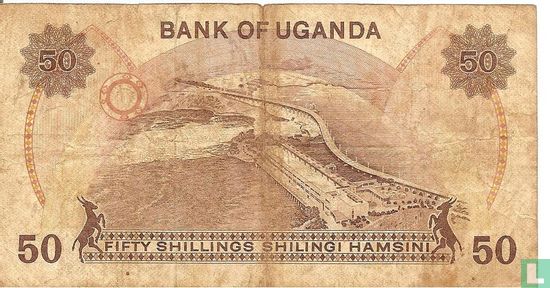 Uganda 50 Shillings ND (1982) - Bild 2