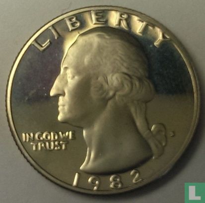 États-Unis ¼ dollar 1982 (BE) - Image 1
