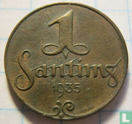 Letland 1 santims 1935 - Afbeelding 1