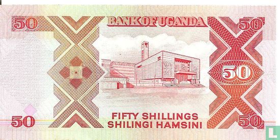 Uganda 50 Shillings 1989 - Image 2