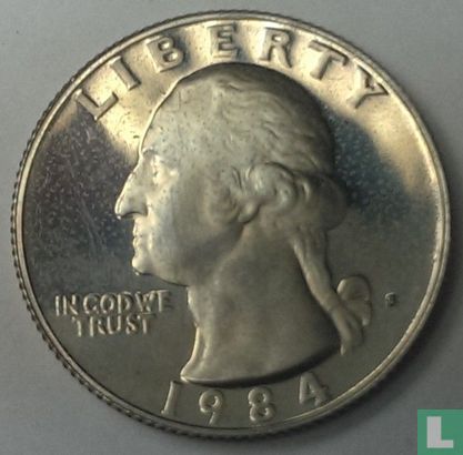 United States ¼ dollar 1984 (PROOF) - Image 1
