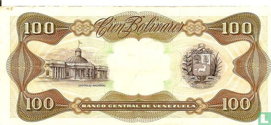 Venezuela 100 Bolívares 1992 (P66e) - Image 2
