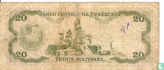 Venezuela 20 Bolívares 1977 - Image 2