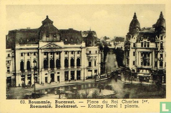 Roemenië, Boekarest. - Koning Karel I plaats - Afbeelding 1