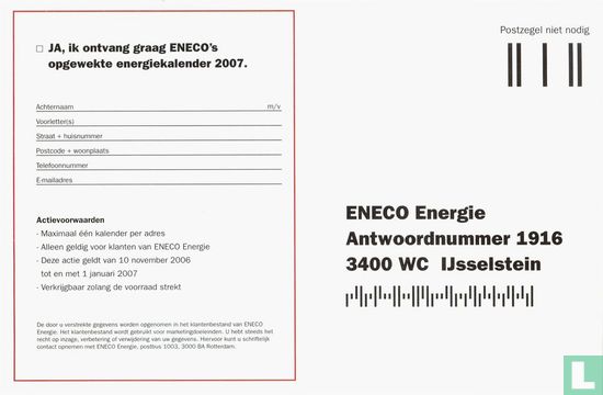 Ja, ik ontvang graag ENECO's opgewekte energiekalender 2007 - Image 2