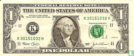 Dollar des Éats-Unis 1 2001 K - Image 2