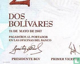 Venezuela 2 Bolívares 2007 (P88b) - Afbeelding 3