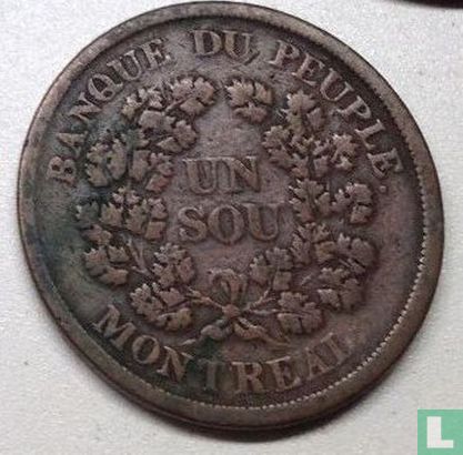 Lower Canada 1 Sou 1838 (Banque du Peuple) - Bild 1