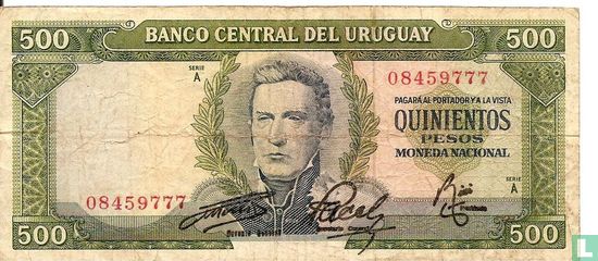 Uruquay 500 pesos - Image 1