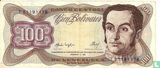 Venezuela 100 Bolívares 1987 - Image 1