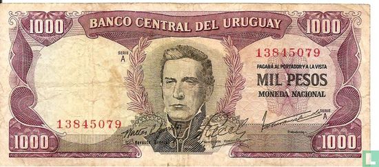 Uruquay 1000 pesos  - Afbeelding 1