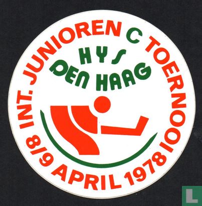 IJshockey Den Haag : HYS Int. junioren C toernooi 1978