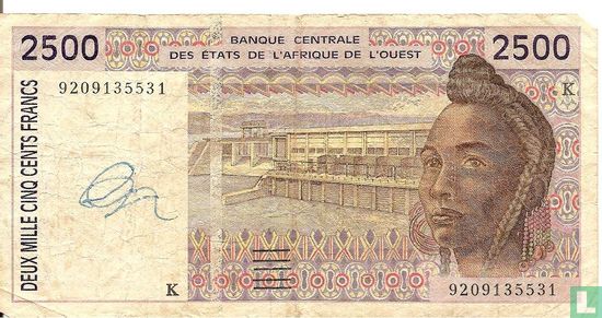 West Afr. Stat. 5000 Francs K - Afbeelding 1