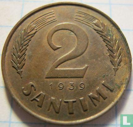 Letland 2 santimi 1939 - Afbeelding 1