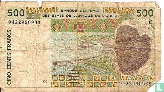 West Afr. Stat. 500 Francs C - Bild 1
