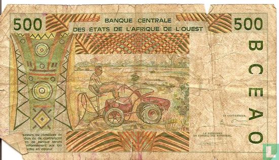 Stat Afr de l'Ouest. 500 francs C - Image 2