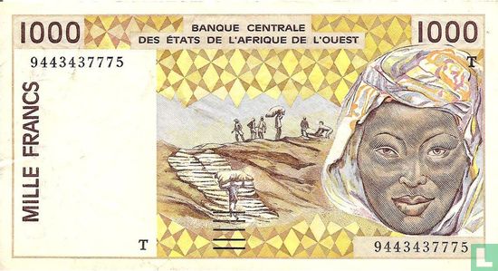 West Afr Stat. 1000 Franken T - Bild 1