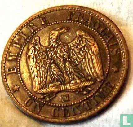 France 1 centime 1854 (MA) - Image 2