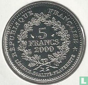 France 5 francs 2000 "Franc à cheval of John II the Good" - Image 1