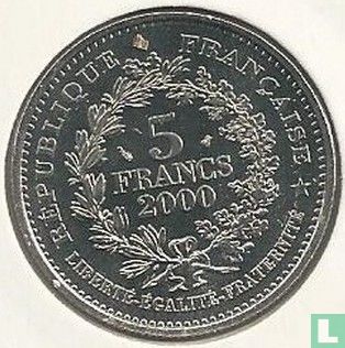 Frankrijk 5 francs 2000 "Louis d'or of Louis XIII" - Afbeelding 1