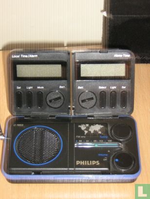  Philips - travel radio/clock D-1868 - Afbeelding 1