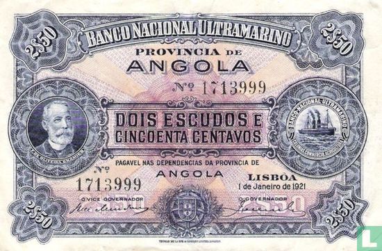 Angola 2,50 Escudos 1921 - Afbeelding 1