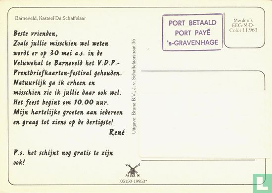VDP 0027a - Barneveld, Kasteel De Schaffelaar - Image 2
