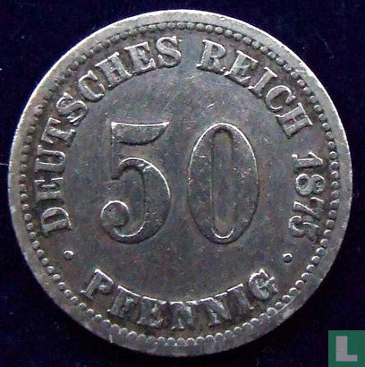 Empire allemand 50 pfennig 1875 (B) - Image 1