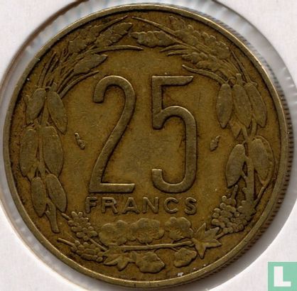 États d'Afrique centrale 25 francs 1985 - Image 2