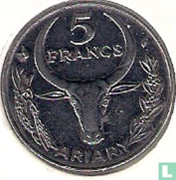 Madagaskar 5 francs 1982 - Afbeelding 2