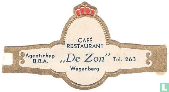 Café Restaurant "De Zon" Wagenberg - Agentschap B.B.A. - Tel 263 - Bild 1