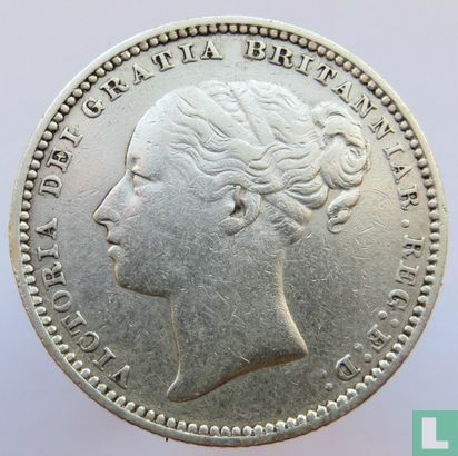 Verenigd Koninkrijk 1 shilling 1881 - Afbeelding 2
