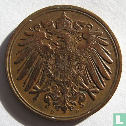 Empire allemand 1 pfennig 1892 (D) - Image 2