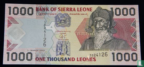 Sierra Leone 1.000 Leones 2003 - Bild 1