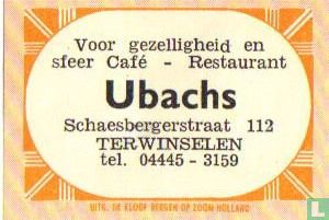 Café Restaurant Ubachs