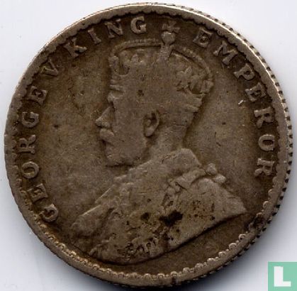 British India ¼ rupee 1914 (Bombay) - Image 2