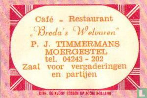 Café Restaurant "Breda's Welvaren" - P.J.Timmermans