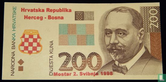 Kroatië 200 kuna 1998 overprint - Afbeelding 1