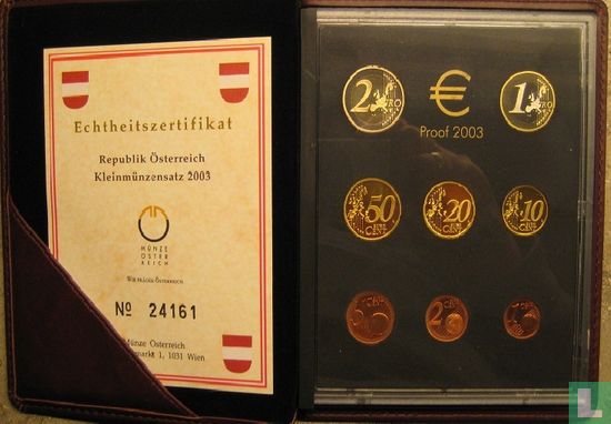 Austria mint set 2003 (PROOF) - Image 1