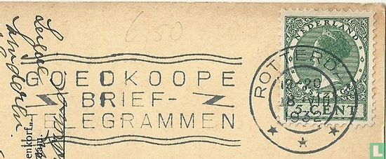 Rotterdam - Goedkoope brief-telegrammen