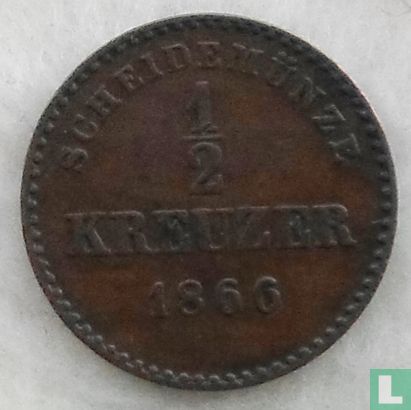 Württemberg ½ Kreuzer 1866 - Bild 1
