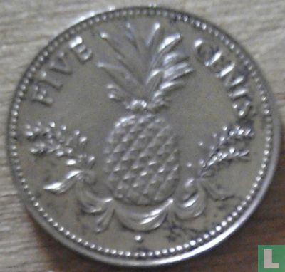 Bahamas 5 cents 1981 - Image 2