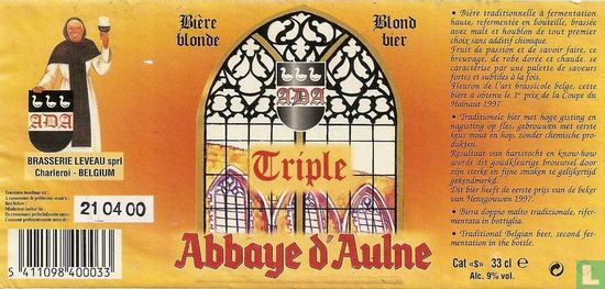 Abbaye d'Aulne Triple - Afbeelding 1